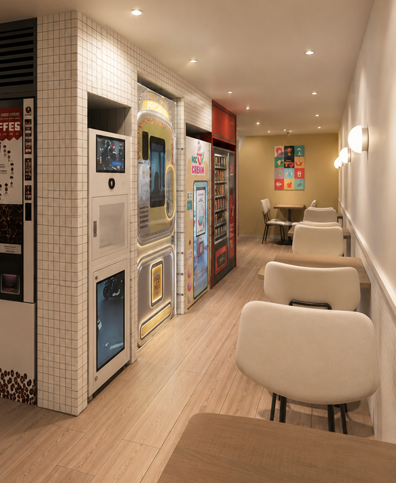 gorogoro vending machine cafe b